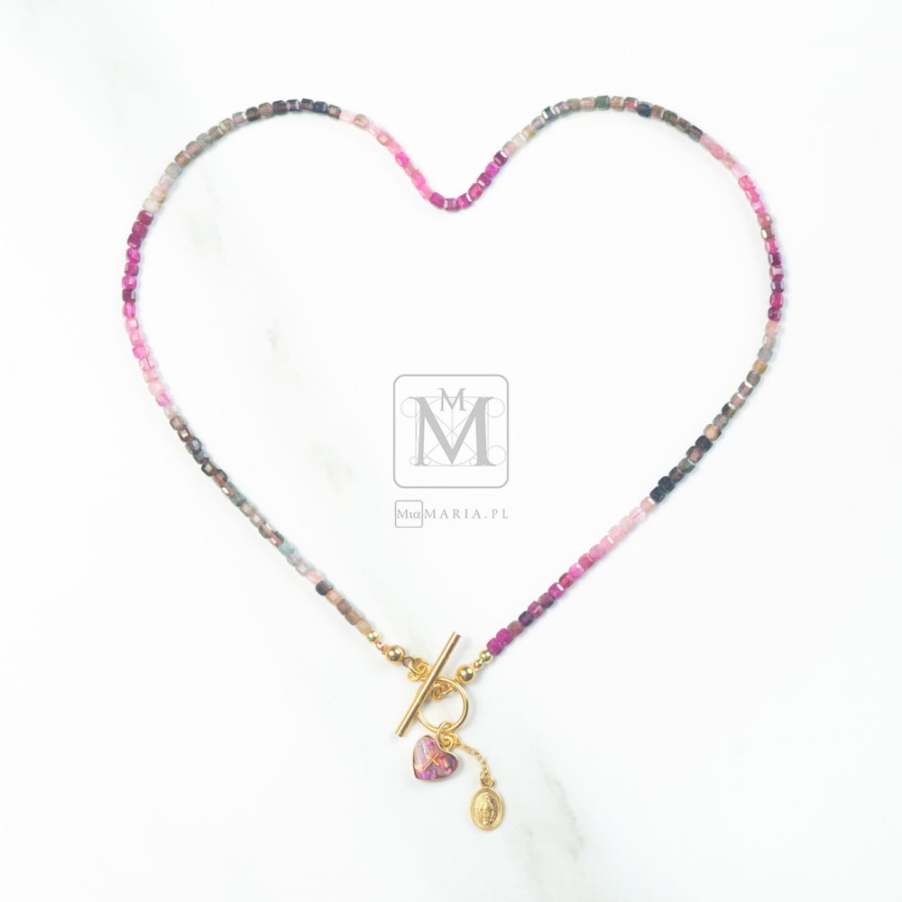 Naszyjnik Serduszko (Mia Maria) z Cudownym Medalikiem V