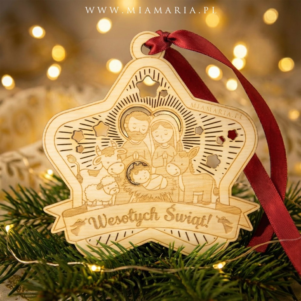Bombka Drewniana (Mia Maria) XV