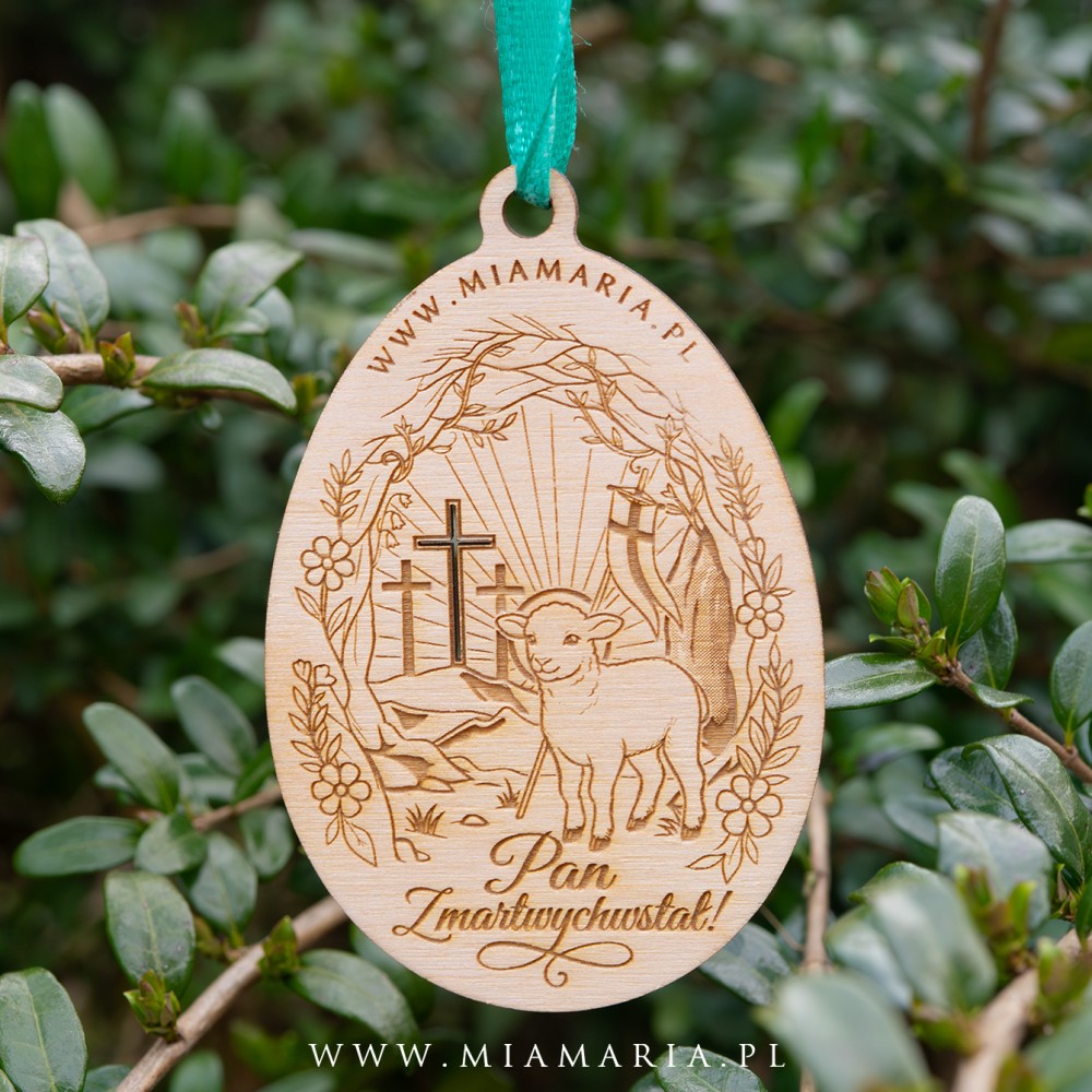 Drewniana ozdoba Wielkanocna „Jajko” VI