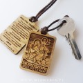 Drewniany breloczek dla Kierowcy (św. Krzysztof)
