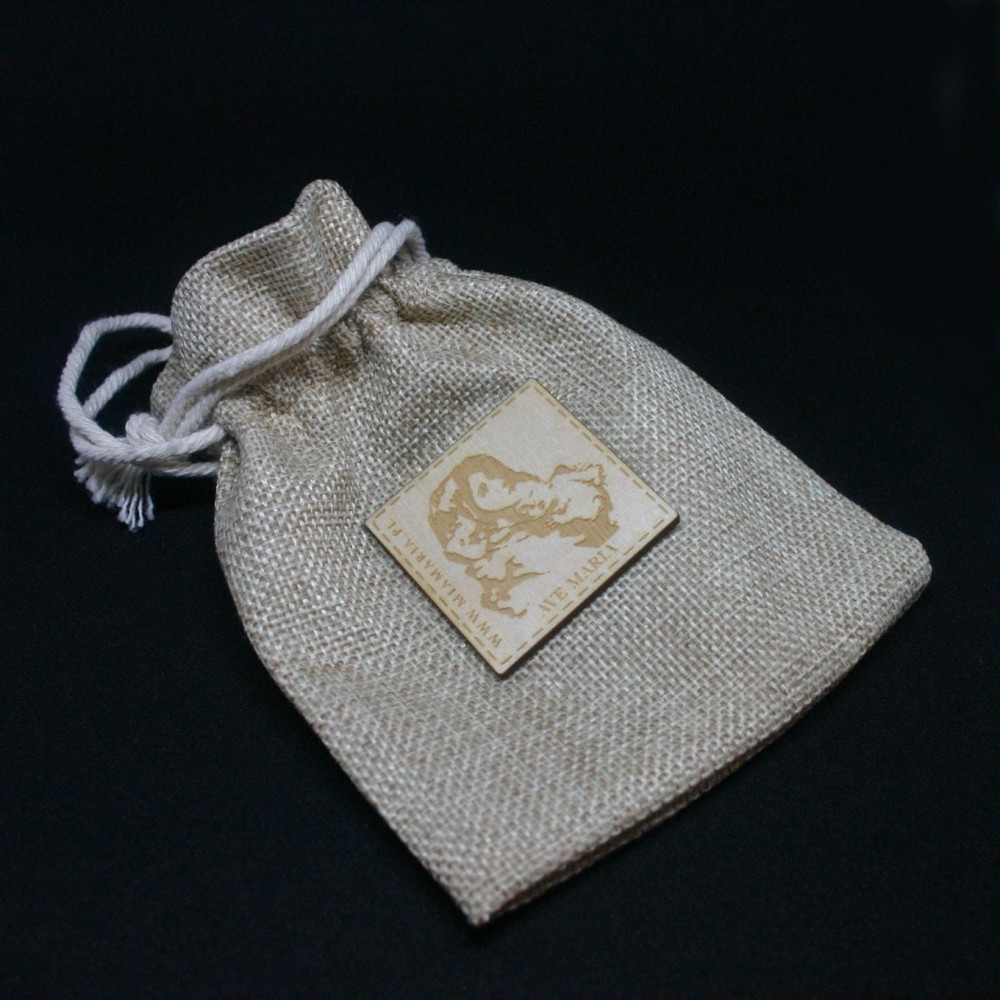 Lniana sakiewka do Różańca I (Mia Maria)