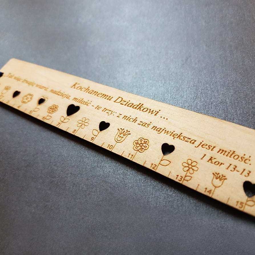 Drewniana Zakładka dla Dziadka