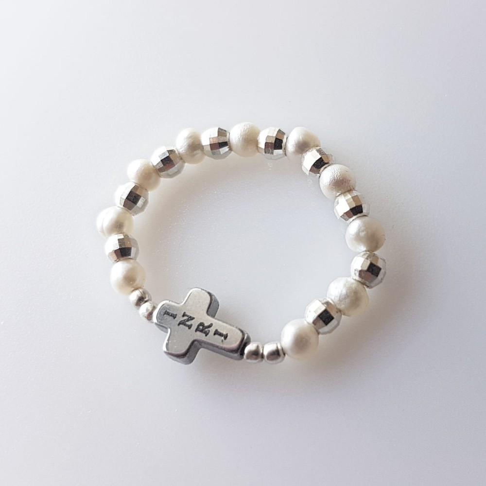 Różaniec na palec (w formie obrączki) MiaMaria PERLA I