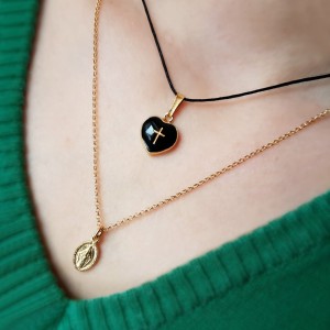 Naszyjnik Serduszko z Cudownym Medalikiem II