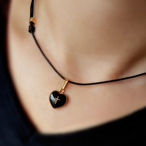 Naszyjnik Serduszko z Krzyżem IV