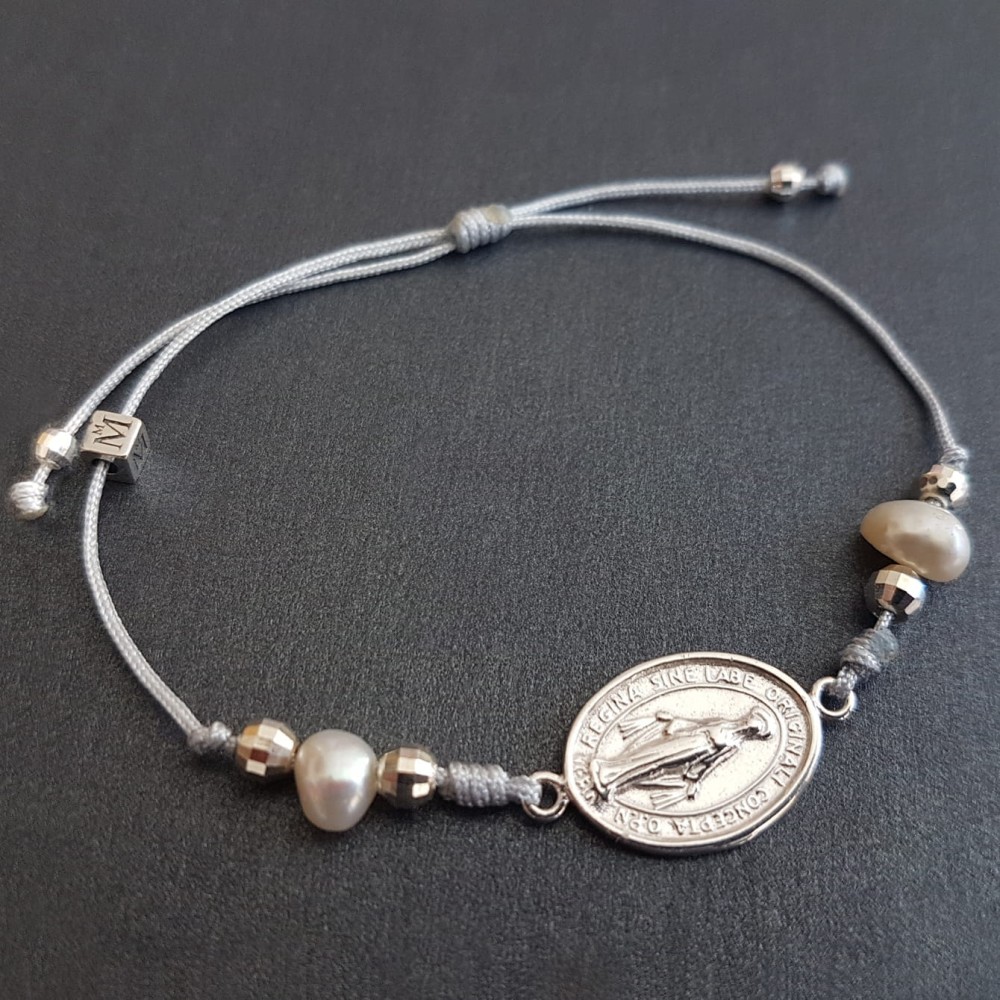 Bransoletka Mia Maria (ze srebrnym Cudownym Medalikiem)