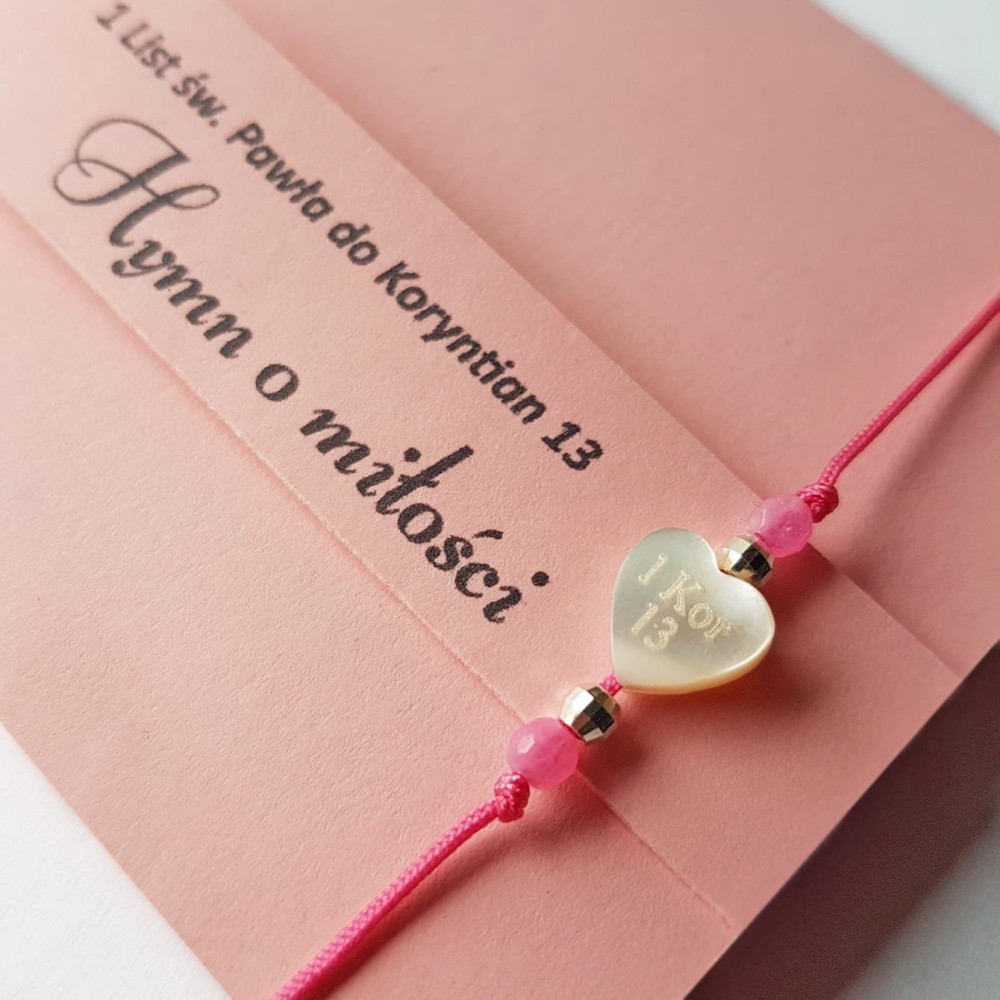 Bransoletka COR III z Serduszkiem