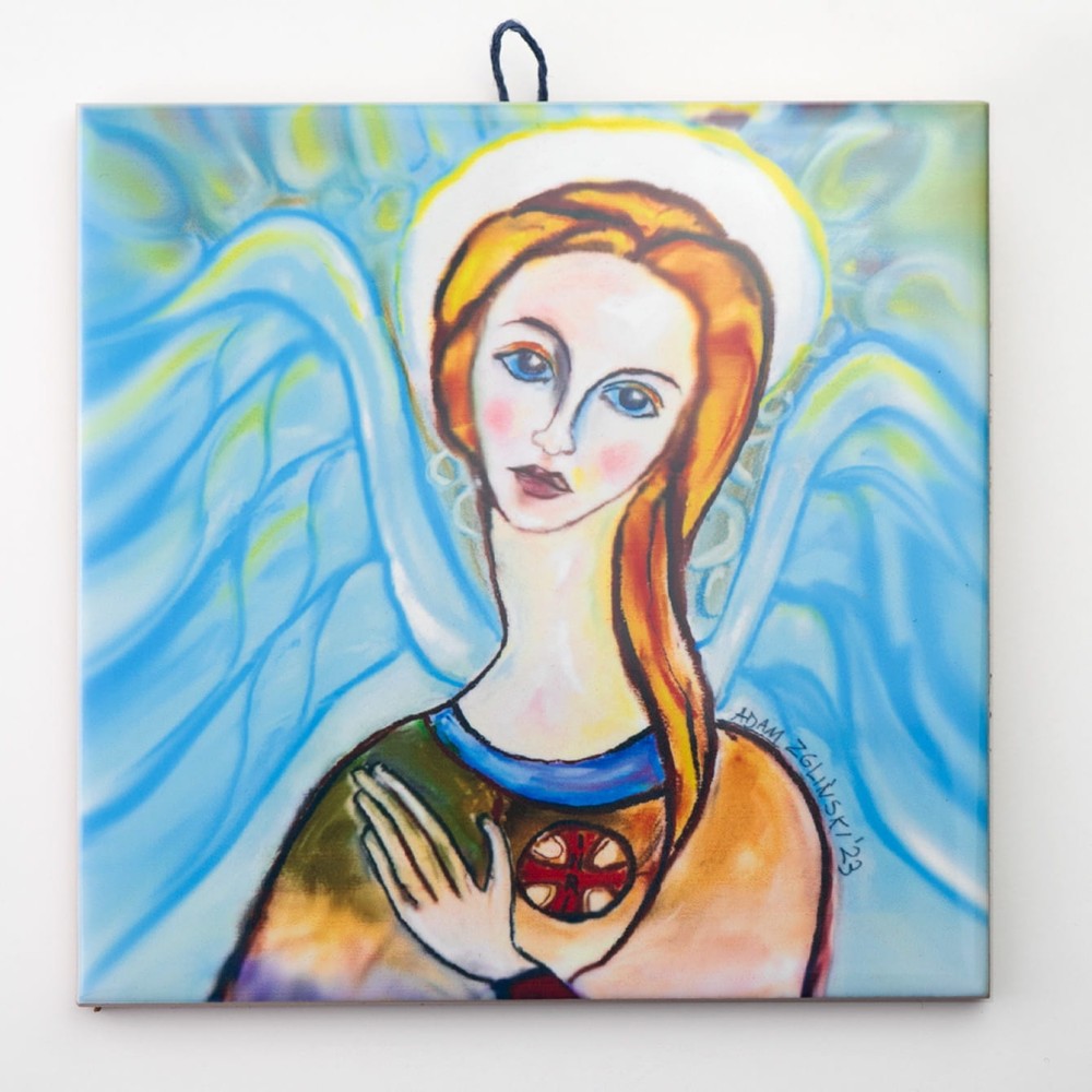 Anioł (Mia Maria) ikona ceramiczna