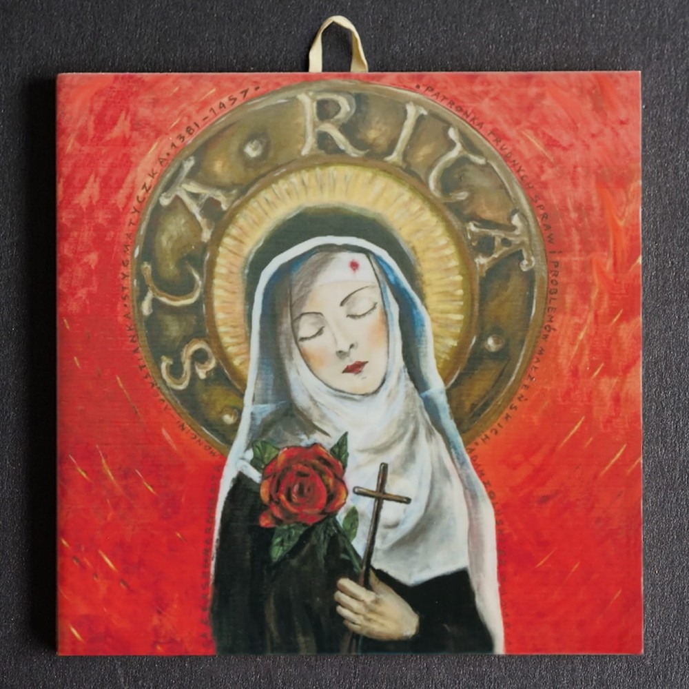 Św. Rita (Mia Maria) ikona ceramiczna