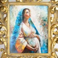 Matka Boża Brzemienna (Mia Maria) - Duża ikona w oprawie