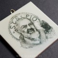 Św. Ojciec Pio (Mia Maria) ikona ceramiczna